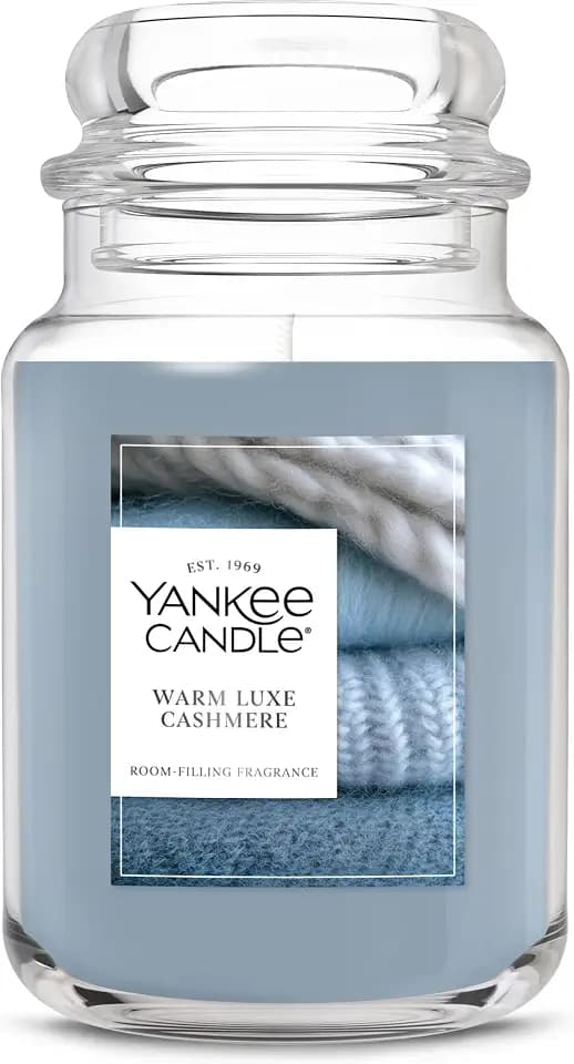 Yankee Candle Warm Luxe Cashmere Scented Candle, 22oz Large Jar