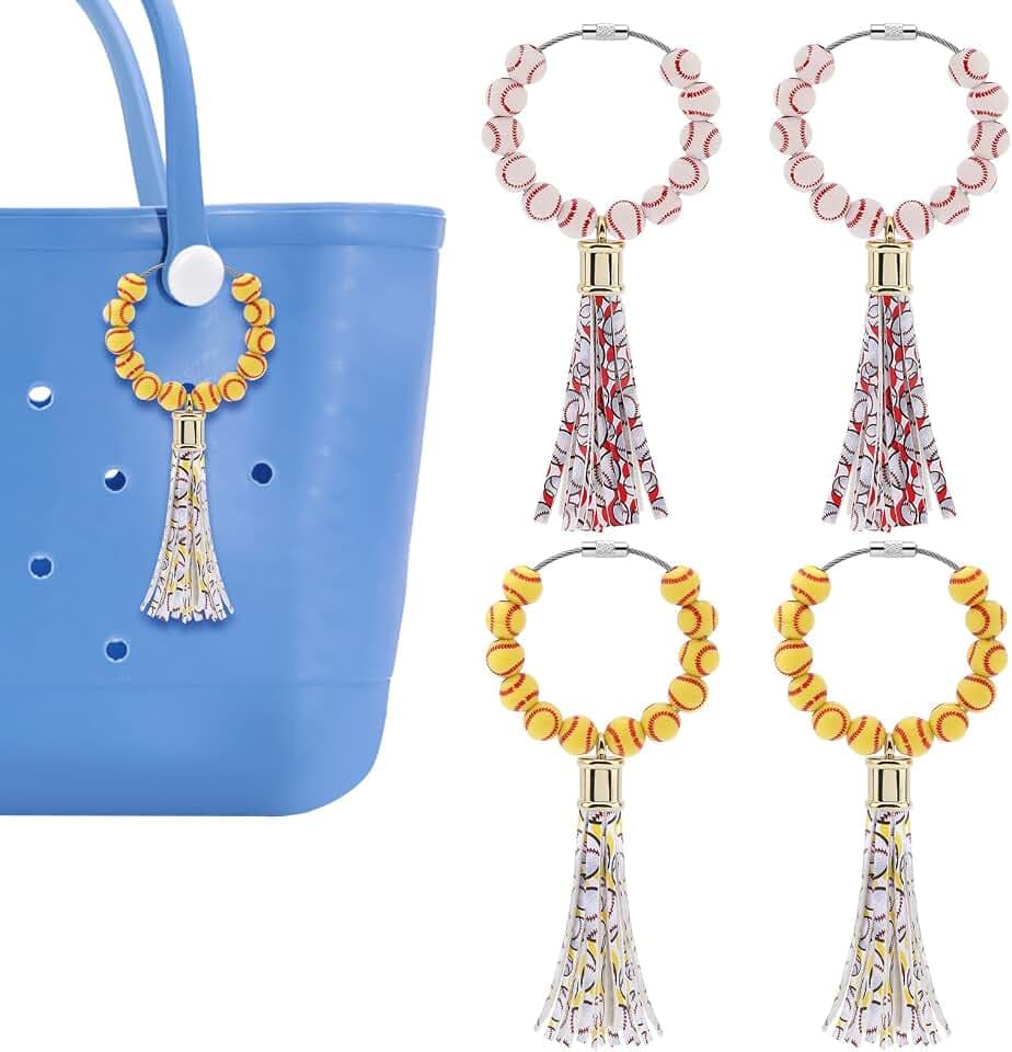 Ximalun Sport Charms for Bogg Bag,Acrylic Beaded Bags Charm for Bogg Bag Purse Tote Handbag Backpack Decor,Gift for Women