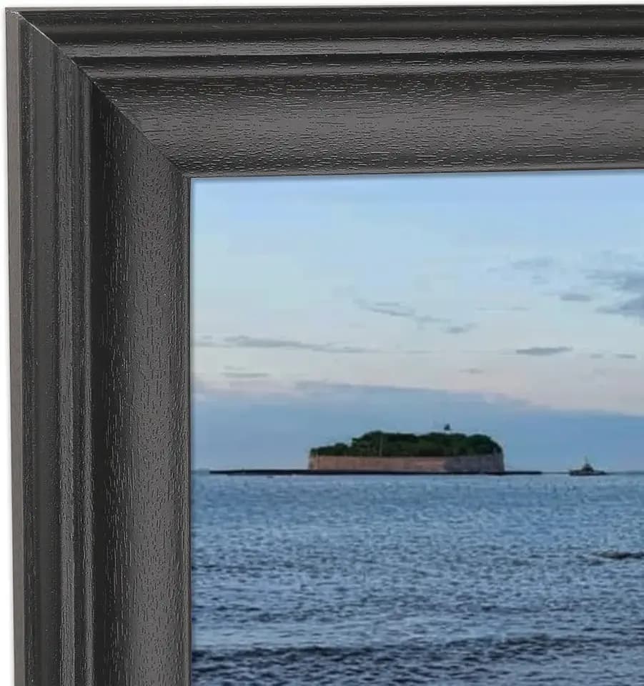 16x30 inch Picture Frame Solid Wood Black,Suitable for Panoramic Photo Frame/Posters/Painting/Group Photo/Puzzle (A23B1630)