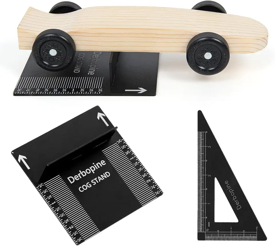 Pinewood Car Center of Gravity Stand - 1/16" Increments