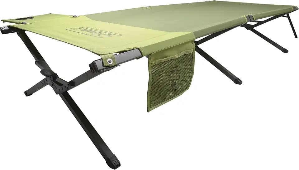 Coleman Trailhead Easy-Step Folding Cot with Foot Lock, Side Table & Pocket