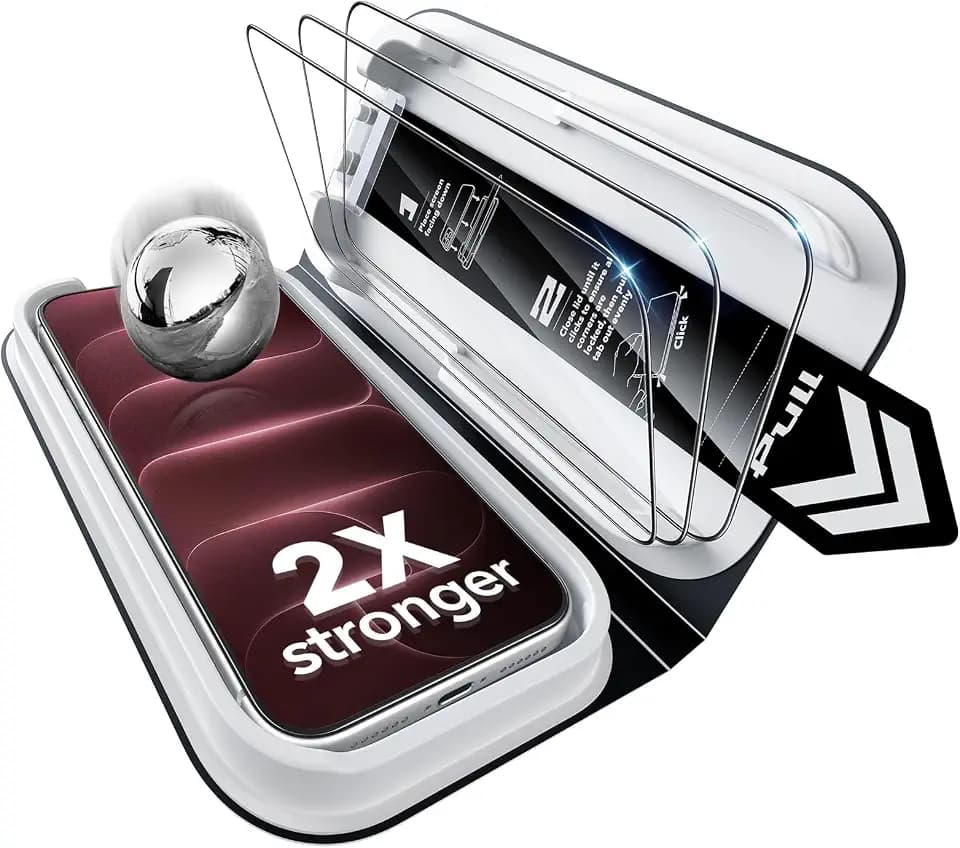 ESR 3 Stück für iPhone 18 Pro Max/17 Pro Max für Panzerglas, Classic