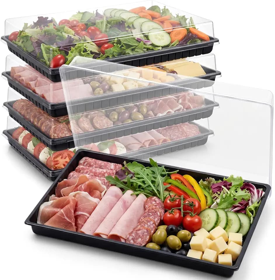 Shellwei 5 Pack Extra Large Charcuterie Board with Lids
