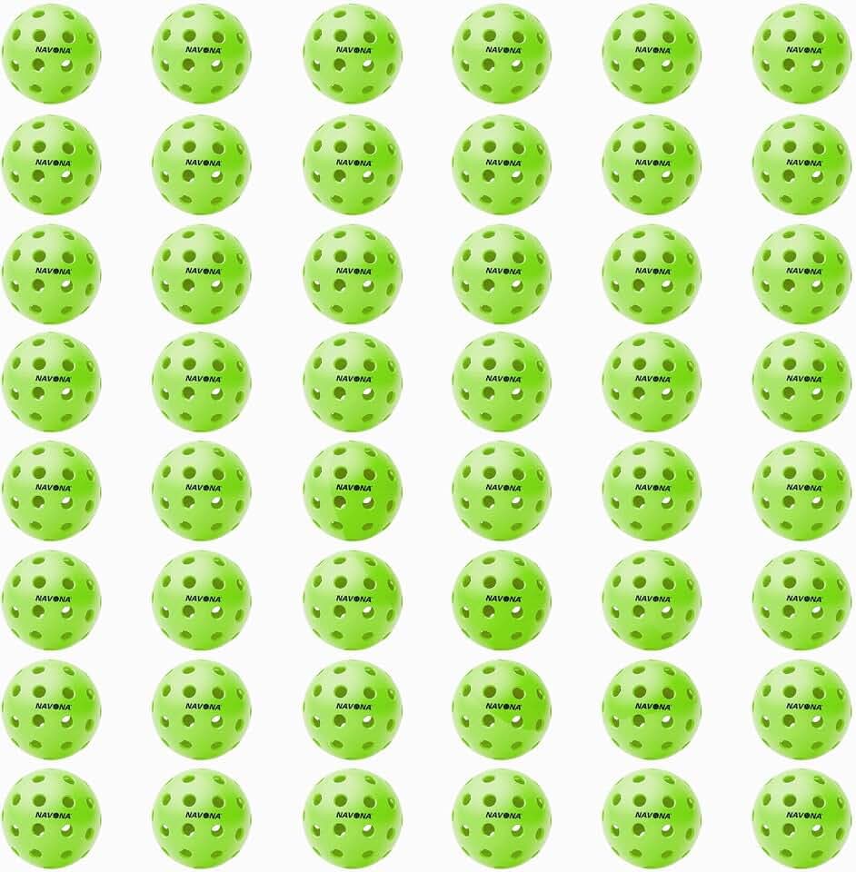 48 Pack Premium Outdoor Pickleball Balls, Meet USAPA Official Standards