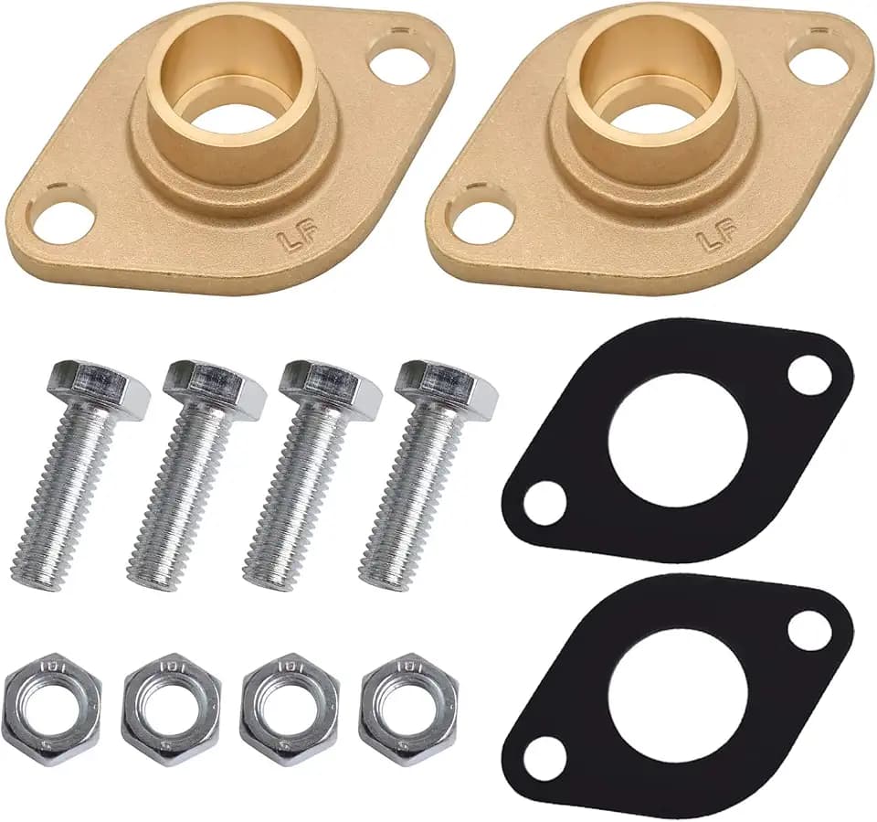 HYDRO MASTER Solid Brass Flange Kit with Gaskets, 3/4" Sweat, For Radiant Heating Systems (3/4" SWEAT)