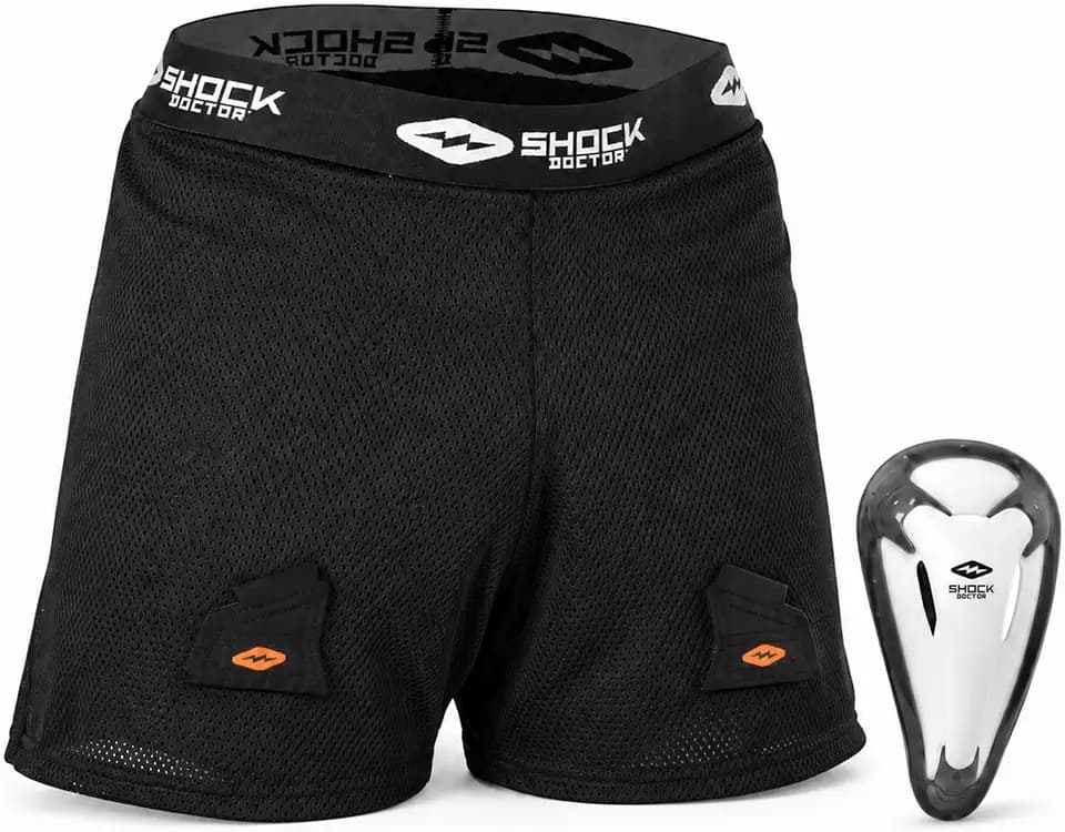 Shock Doctor Youth Loose Hockey Short Supporter with BioFlex Cup Included. for Youth Boy's