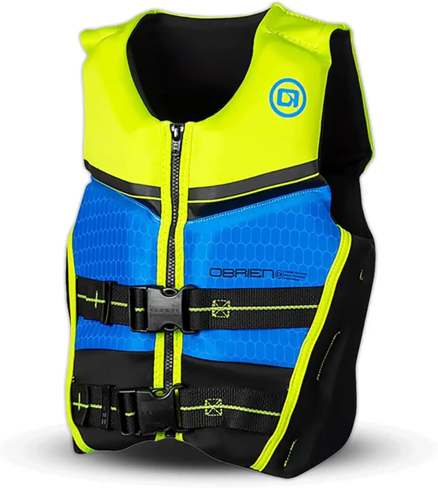 O'Brien V-Back Neoprene Life Jacket USCG Approved Child, Youth and Teen for Lake, River, PWC, Wakeboard