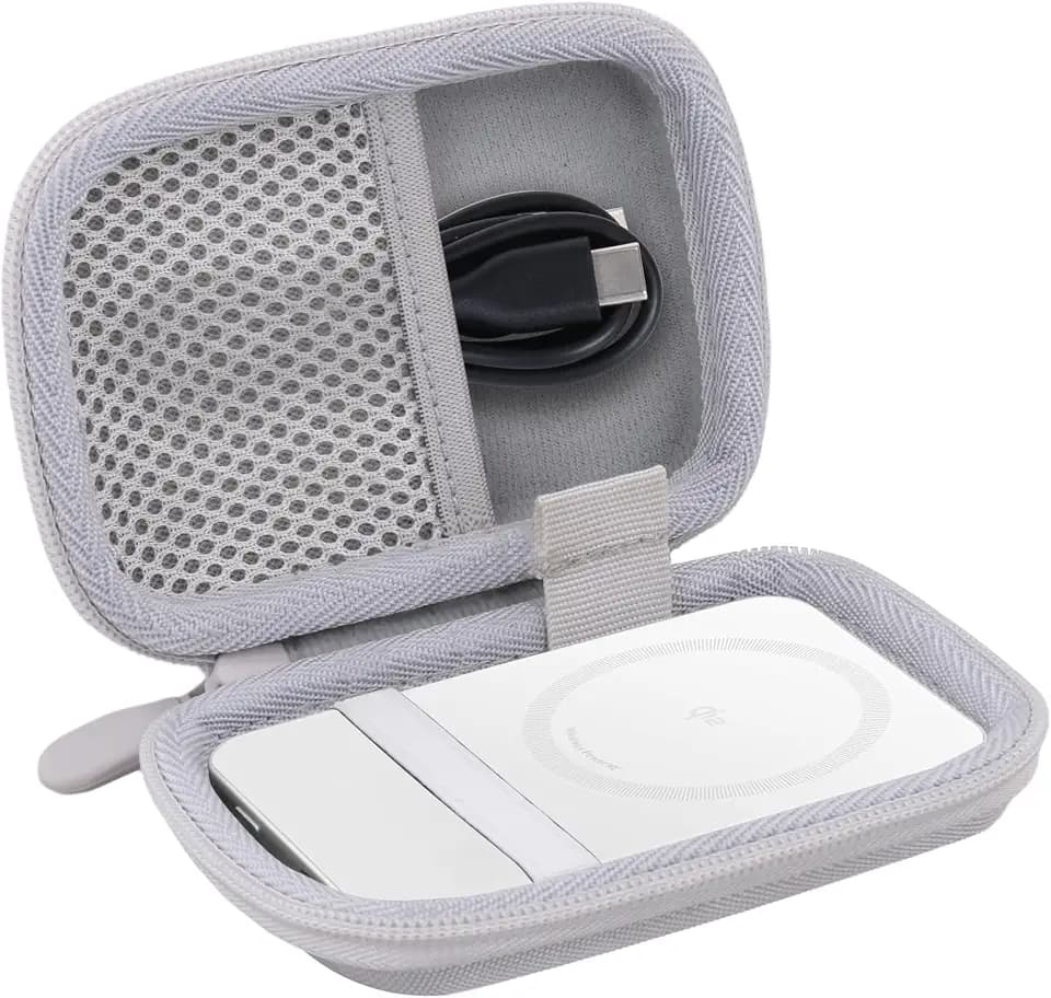 khanka Case for Anker Nano Power Bank Ultra-Slim 5000Mah & Maggo 10K,White