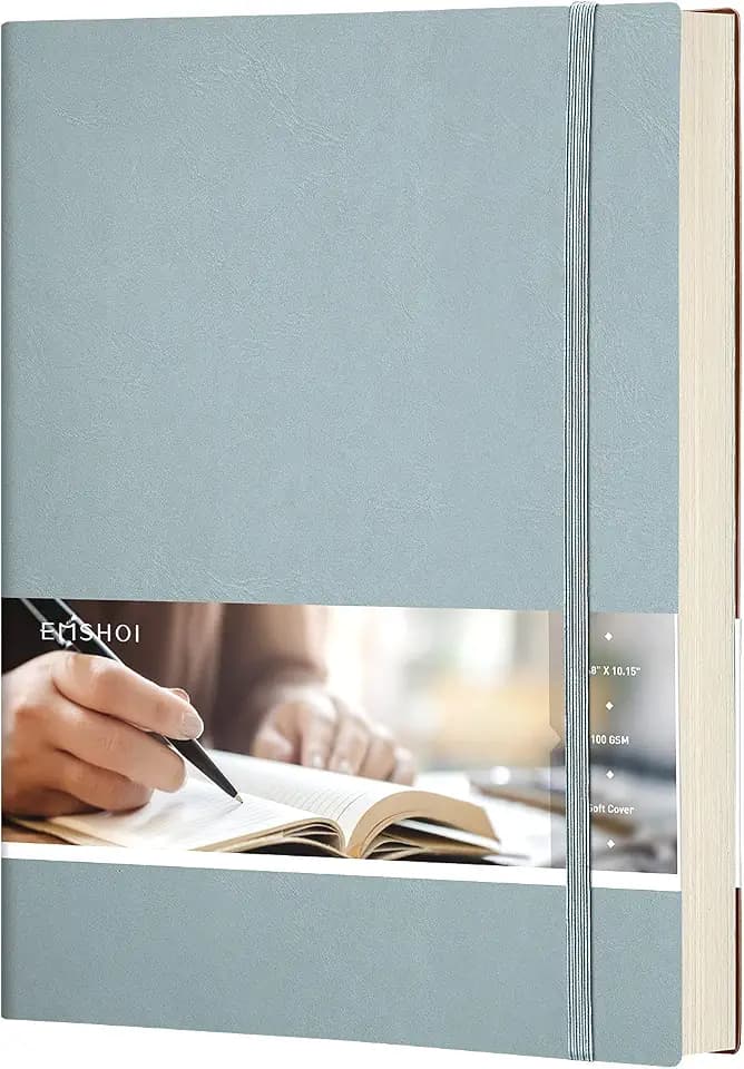 EMSHOI Dotted Journal Notebook, 192 Numbered Pages, B5 (7.5'' x 10'')