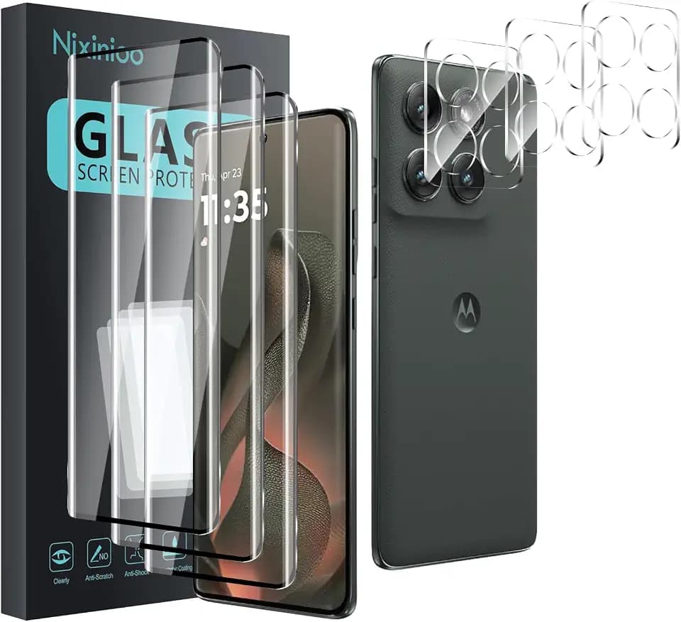 3 Pack Tempered Glass Screen Protector for Motorola Moto Edge 2025