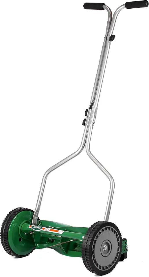 Scotts 304-14S 14-Inch 5-Blade Push Reel Lawn Mower, Green