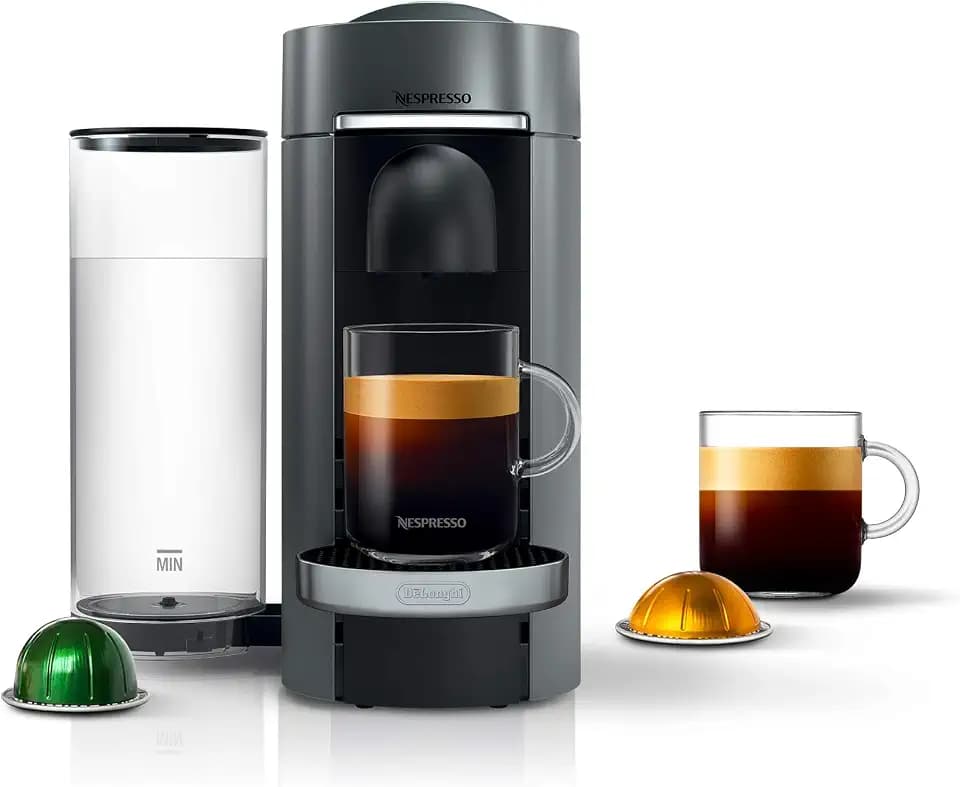 Nespresso Vertuo Plus Coffee & Espresso Maker by De'Longhi, Silver