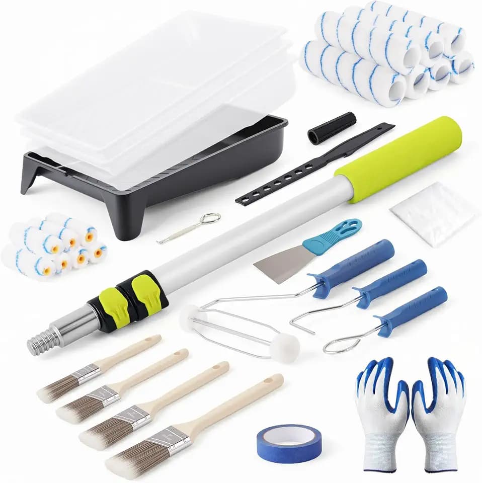 Housolution 33PCS Paint Roller Kit,Professional Painting Supplies
