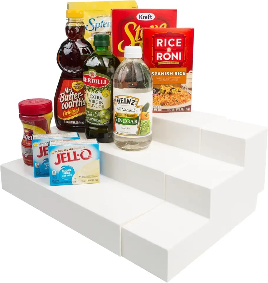 Dial Industries 3 Tier Expandable Pantry Cabinet Shelf Organizer, Mega