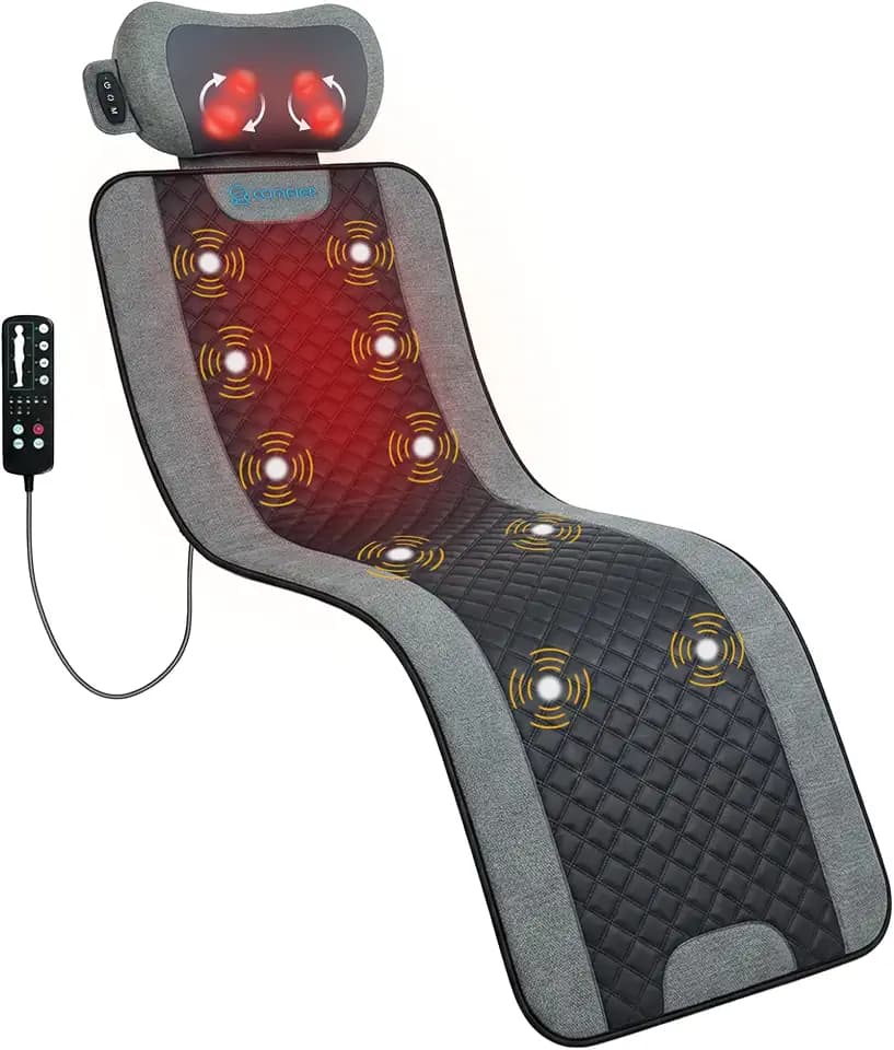 COMFIER 10-Motor Ganzkörper-Massagematte mit Vibration und Wärme