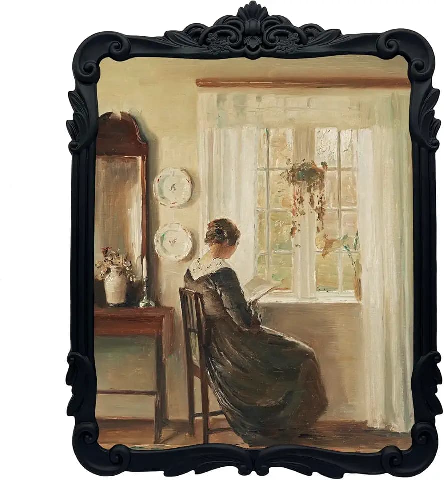 Vintage Picure Frames 8x10 Antique Black Gothic Picture Frames for Tabletop and Wall Mount Ornate Victorian Home Decor Gallery Wall Decor(8x10 inch)