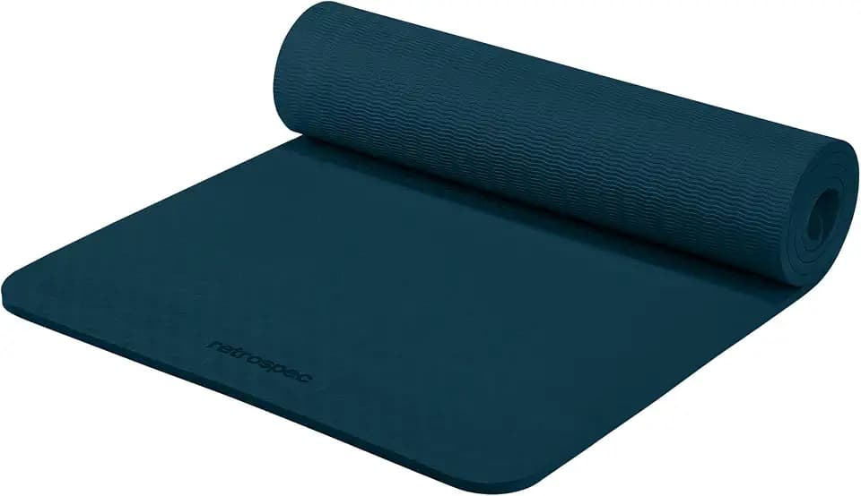 Retrospec Zuma 1/2" Yoga Mat Non Slip Exercise Mat For Pilates, Workout