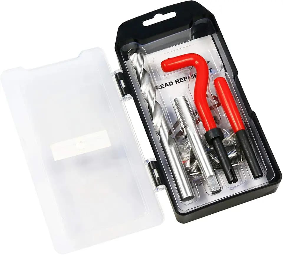15pcs Gewindereparatursatz Bohrer Helicoil Repair Kit Größe:M12x1.75