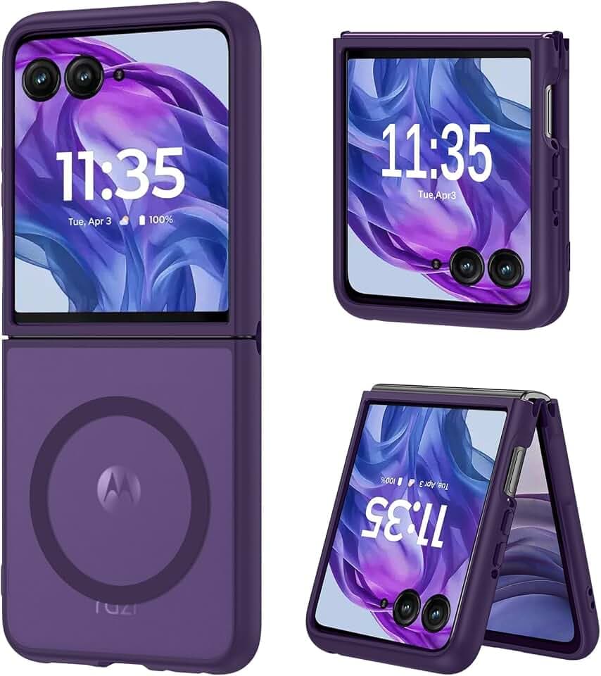 DUEDUE Magnetic for Motorola Razr Plus 2026/2025/2024 Case, Purple
