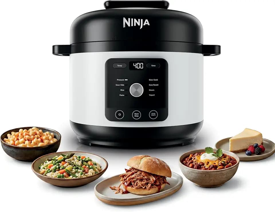 Ninja® HyperHeat™ 9-in-1 Pressure Cooker, 6.5-qt, White, PC201WH