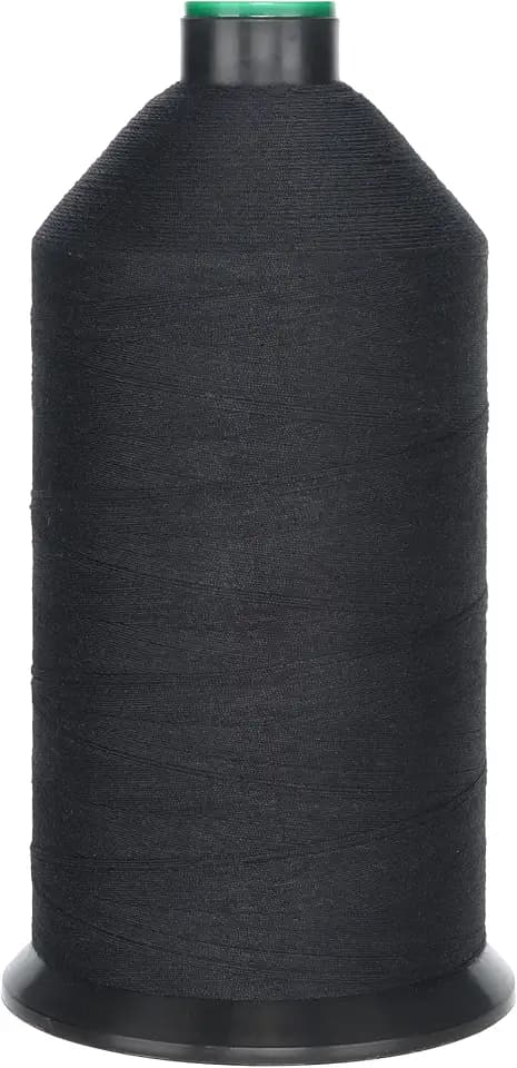 Extra Strong Polyester Corespun Thread Tkt30 Tex80 J20, 5700yds, Suitable Denim Thread for Jeans and Workwear (Black)