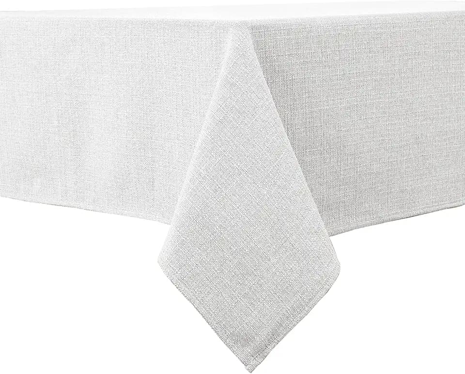 BALCONY & FALCON Rectangle Table Cloth Waterproof Owl Gray 63"x47"