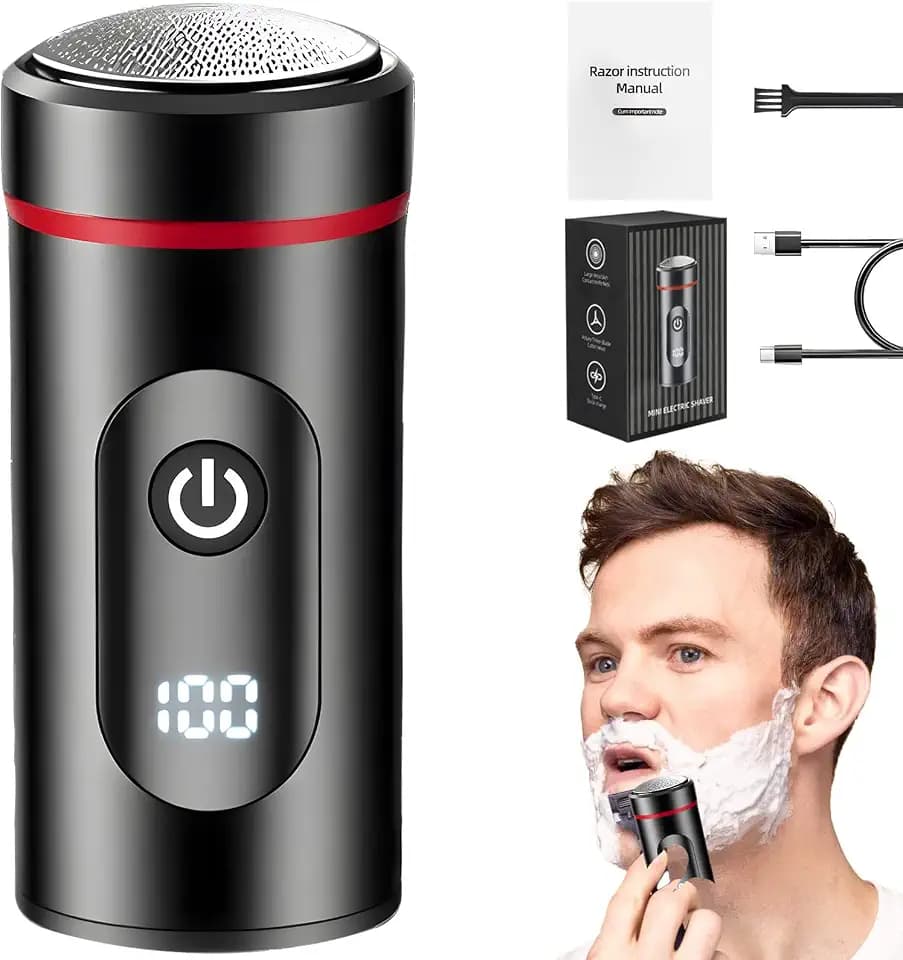 Elektrischer Mini Rasierer,Elektrorasierer Herren, Portable Electric Shaver