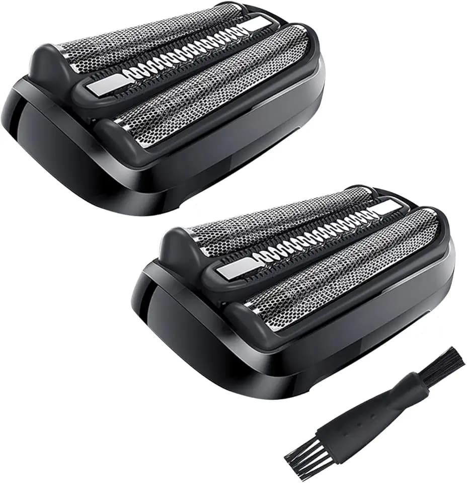 2 Pack 53B Ersatzrasierköpfe Kompatibel mit Braun Series 5/6 - Passt 5020cs, 5018s, 5035s, 5049cs, 5050cs, 6020s, 6040cs, 6075cc, 6072cc, 6090cc, schwarz