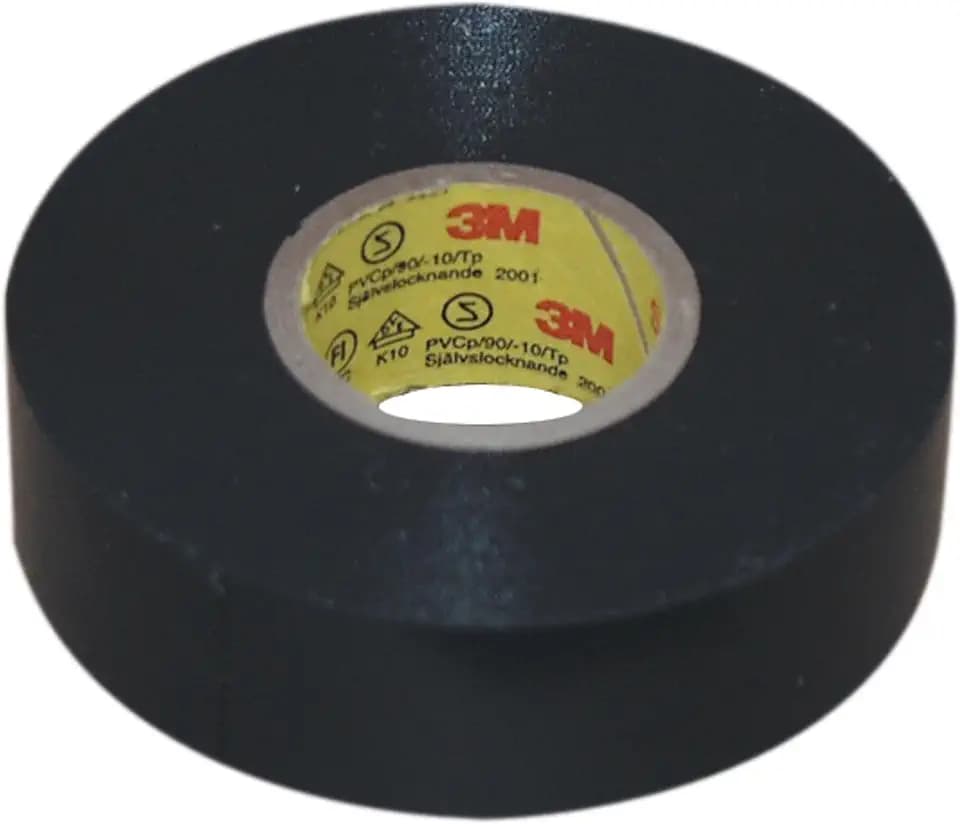 3M 7010349613 Scotch Super33+ Vinyl Electrical Tape - 3/4" x 66', Black