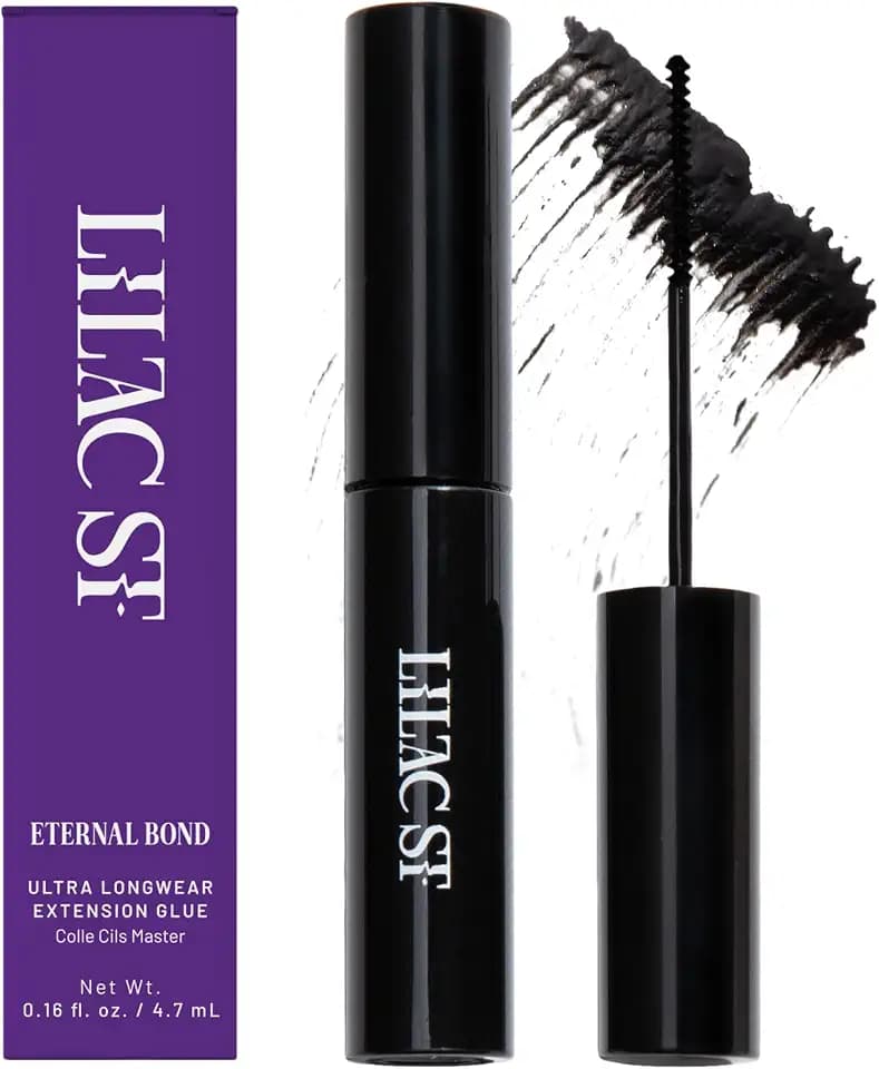 Lilac St Eternal Bond Lash Cluster Glue, Waterproof Brush Tip, Black