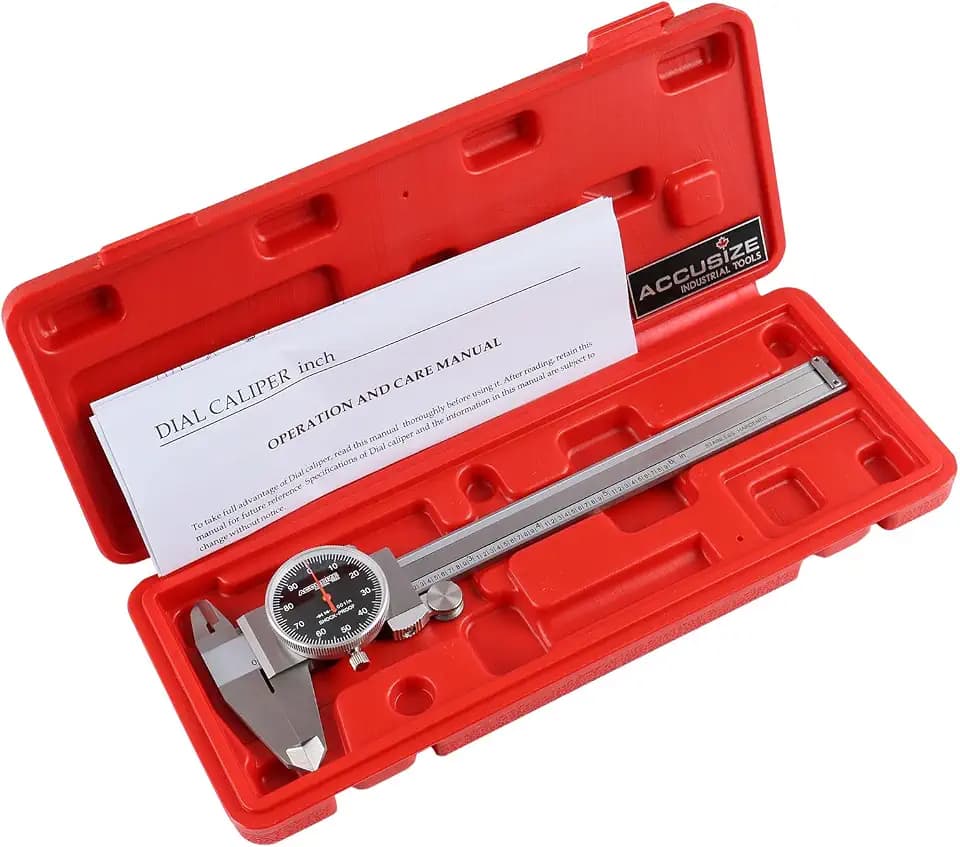 Accusize Black Face Dial Caliper 0-6 in x 0.001 in, P920-B216