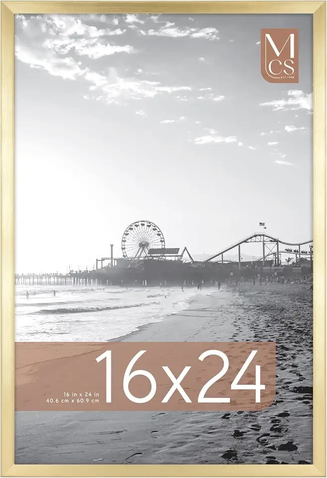 MCS Foundation Poster Frame, 16x24, Brass Traditional