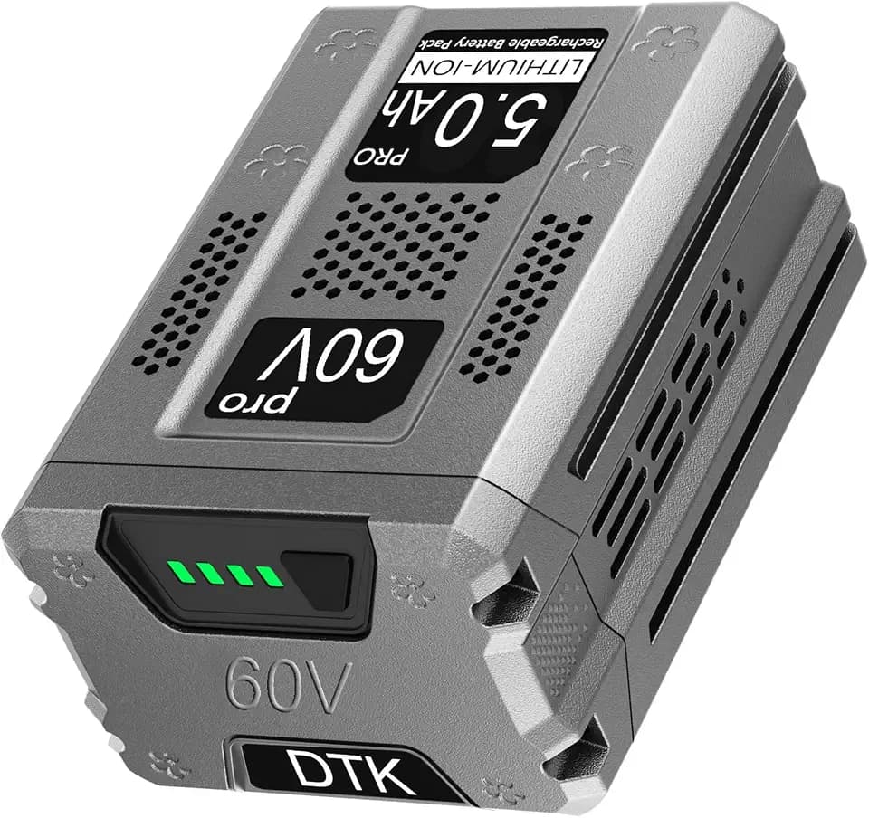 DTK Replacement for Greenworks 60V Battery LB60A00 LB60A01 LB60A02 LB60A03 Compatible with 60V Cordless Tools Lithium Ion Battery 5.0Ah Batteries