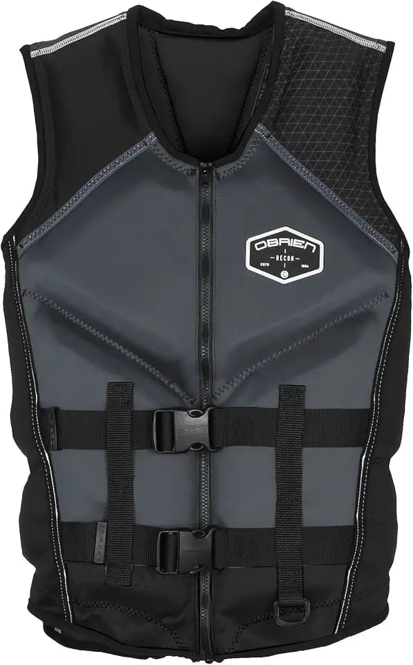 O'Brien Men's Recon US Coast Guard Approved Level 70 Buoyancy for Waterskiing, Wakeboarding, Surfing and Boating, Red, Large