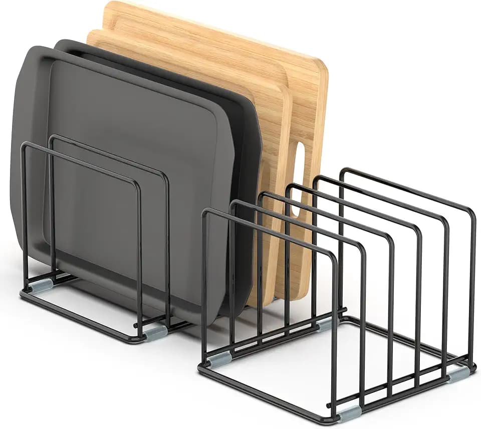 Cutting Board Organizer, Kitchen Cabinet Organizer