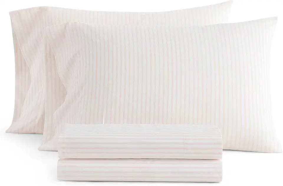 Martha Stewart - Queen Size Sheet Set with Fitted Sheet & Pillowcases
