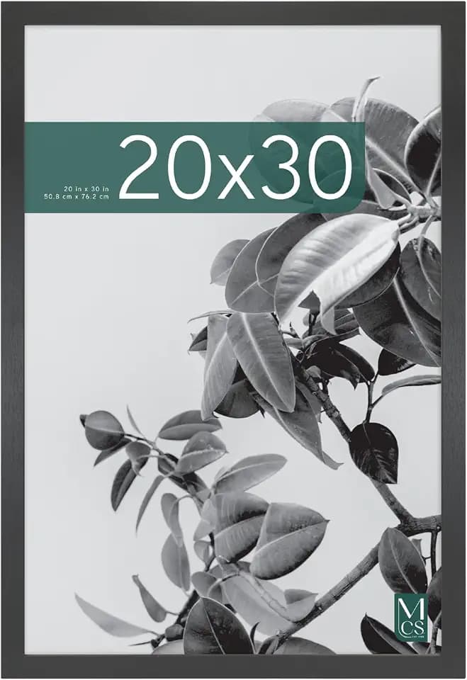 MCS Studio Gallery Poster Frame, 20x30, Black Woodgrain, 1-Pack