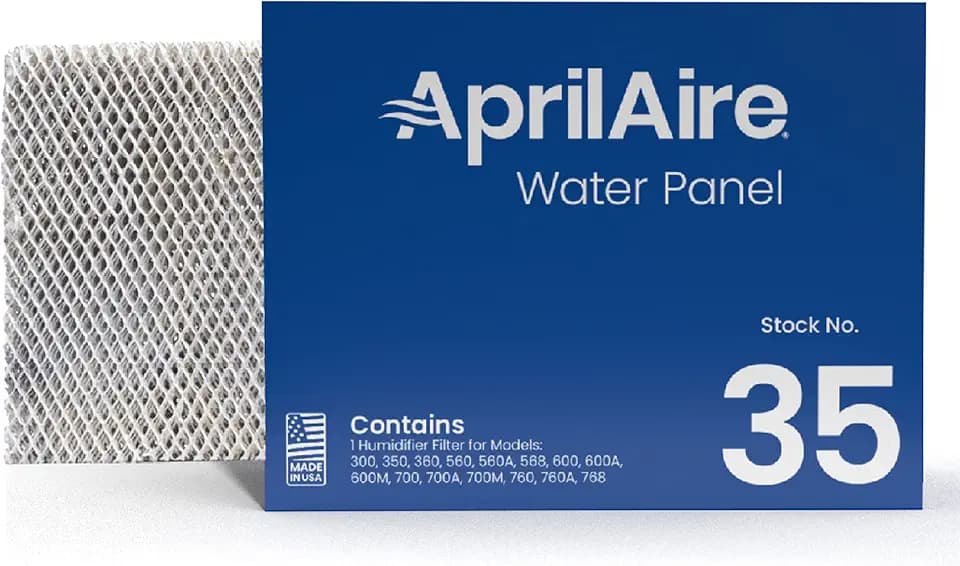 AprilAire 35 Water Panel Humidifier Filter Replacement for AprilAire Whole-House Humidifier Models 300, 350, 360, 560, 560A, 568, 600, 600A, 600M, 700, 700A, 700M, 760, 760A, 768 (Pack of 1)