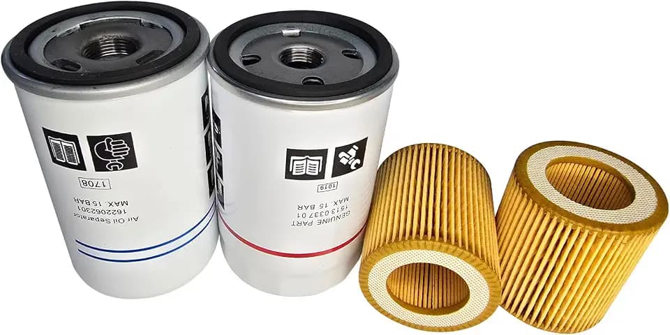 2901086501 LZDMYGS air compressor filter maintenance kit (air filter 1622065800+oil filter 1513033701+oil separator 1622062301) compatible with air compressor GX2 GX3 GX5