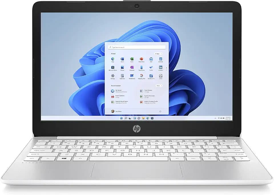 HP Stream Laptop | 11,6" HD Display | Intel Celeron N4120 | 4GB DDR4 RAM | 64GB eMMC | Intel Grafik | Windows 11 S-Mode | QWERTZ Tastatur | Weiß | inkl. Microsoft Office 365 Single