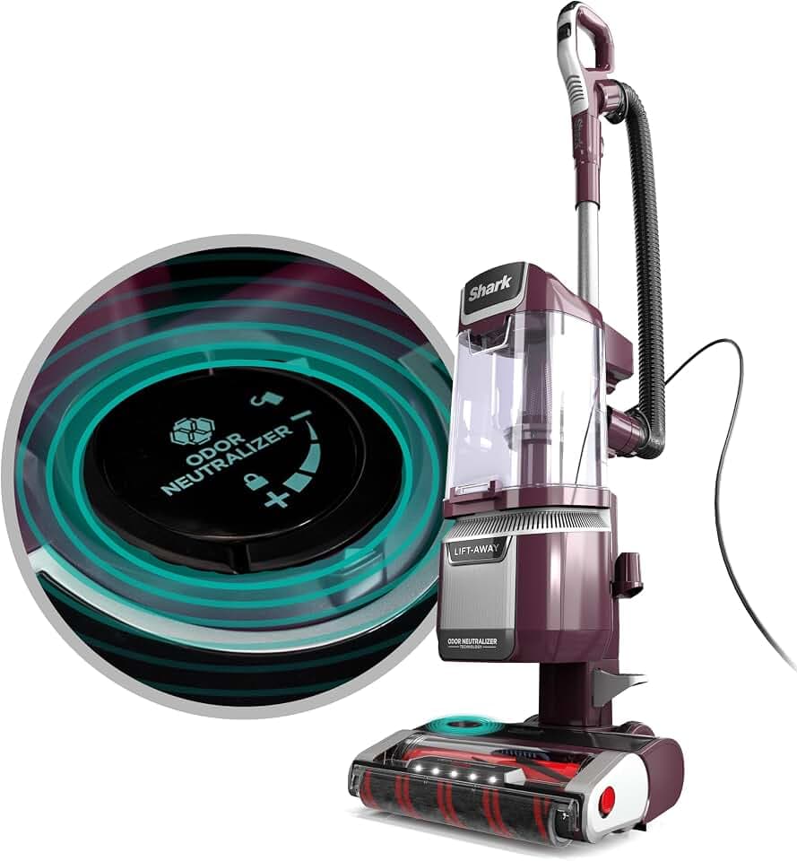 Shark Rotator Lift-Away Vacuum with DuoClean PowerFins, Wine Purple, LA702