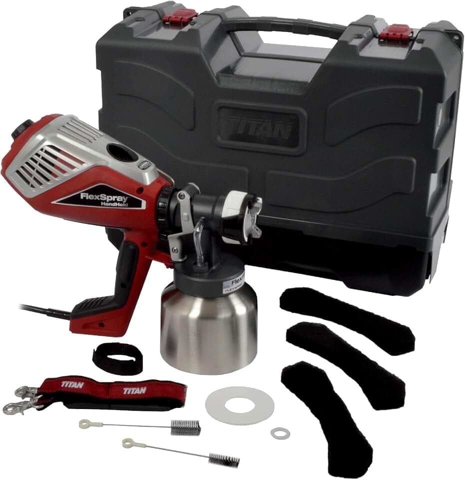 Titan FlexSpray Professional Handheld HVLP Paint Sprayer for Finishing