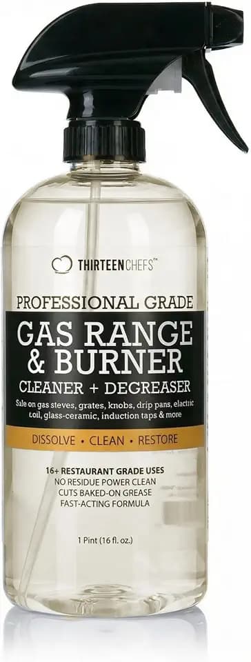 Thirteen Chefs Gas Stove Cleaner for Range, Burner, Oven and Surfaces, 32oz