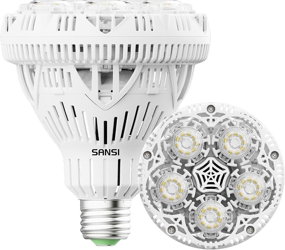 SANSI 250W Equiv. 4000 Lumens BR30 LED Light Bulb 5000K Non-Dimmable