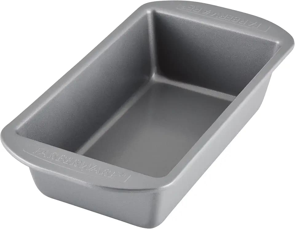 Farberware Bakeware Nonstick Loaf Pans for Baking, 9-Inch x 5-Inch, Gray