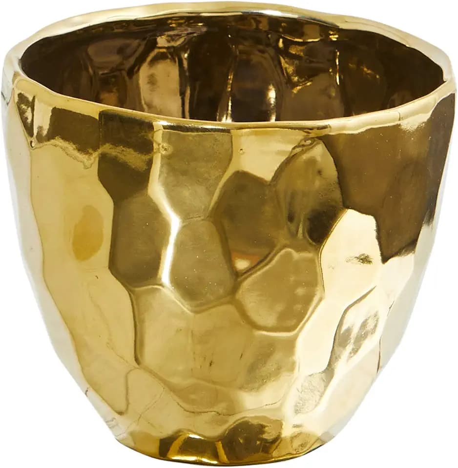 Nearly Natural 6in. Designer Gold Vase