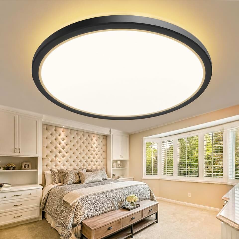 slochi LED Deckenleuchte 29CM, 3 Farben 3000K/4000K/6500K Deckenlampe