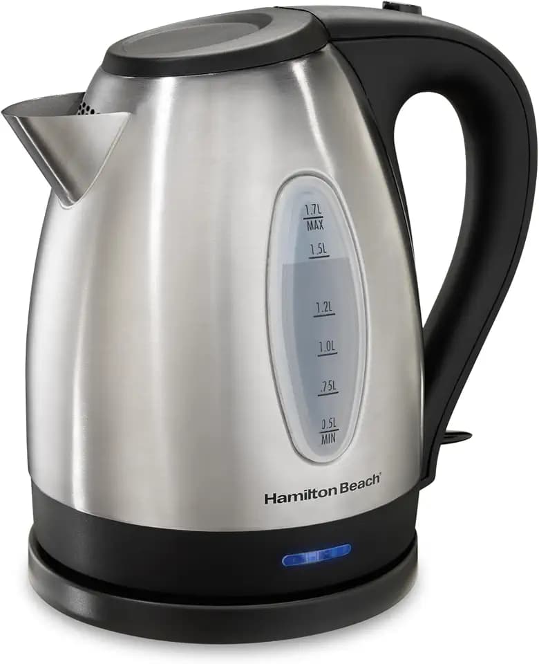 Hamilton Beach 1.7 Liter Electric Tea Kettle, Water Boiler & Heater