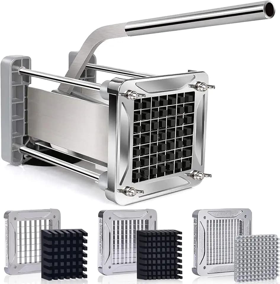 Sopito Pro French Fry Cutter for Potatoes with 1/4-1/2-3/8 Inch Blades