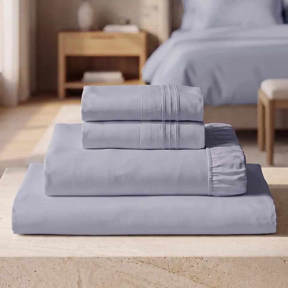 Mellanni Iconic 4-Piece Microfiber Sheet Set (Queen, Lavender)